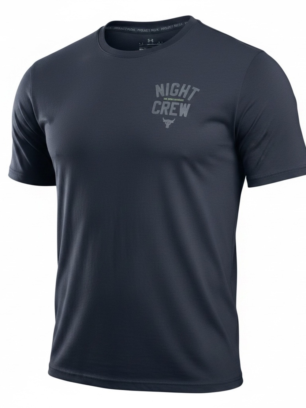 Under Armour Project Rock “Night Crew” Black Graphic Tee Men’s XL Athletic Shirt